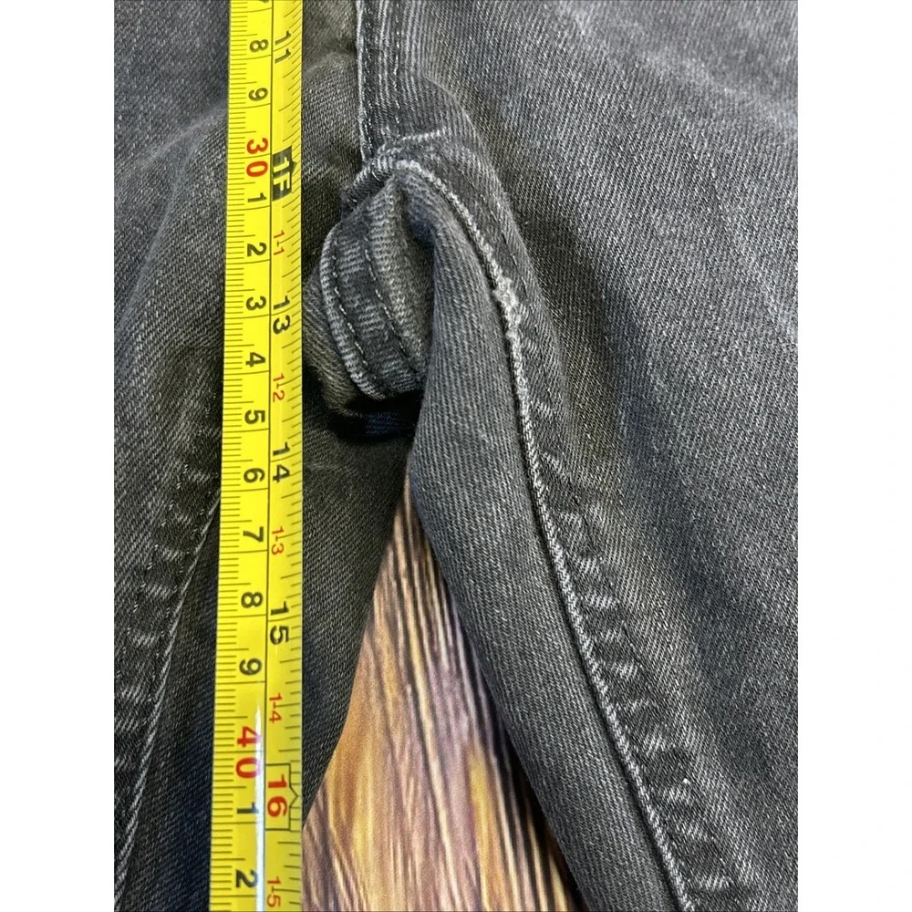 Levi's 551 Jeans Original Fit Straight Leg‎ Black Denim Pants Men's 44W/30W
